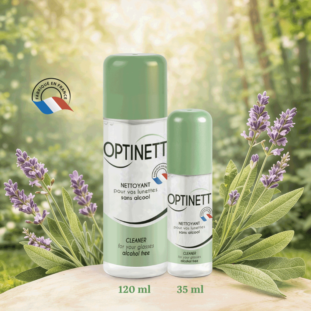 Optinett Green : un spray nettoyant pour lunettes sans alcool et responsable