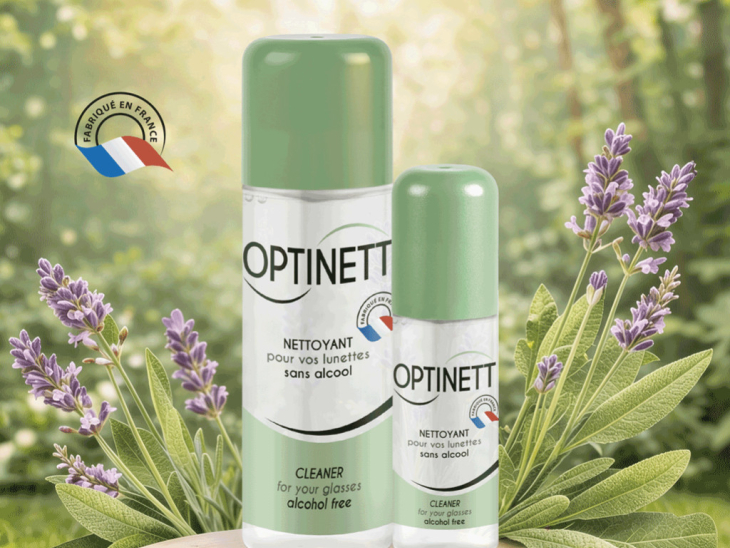 Optinett Green : un spray nettoyant pour lunettes sans alcool et responsable